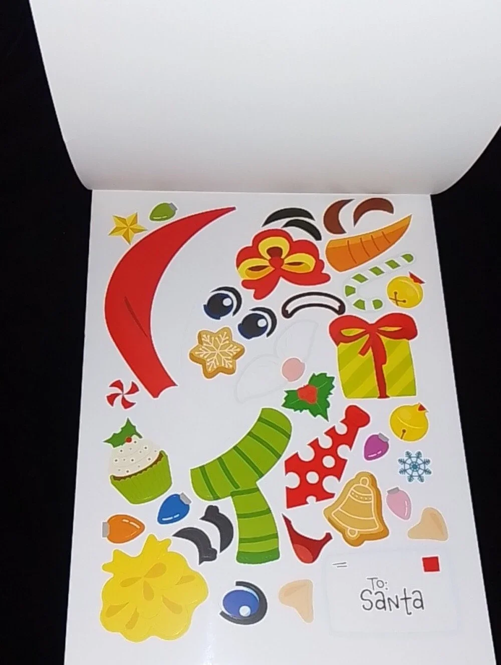 Christmas Sticker Face Activity Book for Kids - Multi-Color